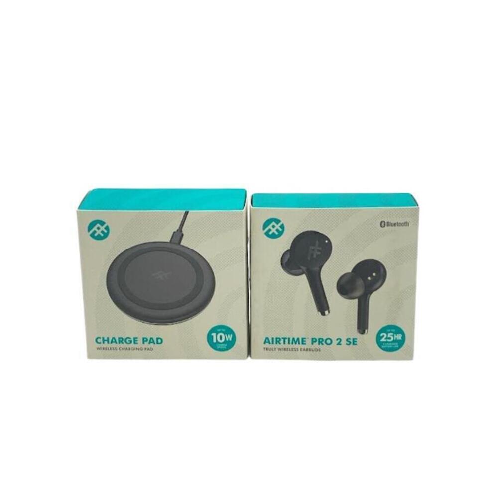 iFrogz Airtime Pro 2 SE Truly Wireless Earbuds w/ Charging Pad Black
